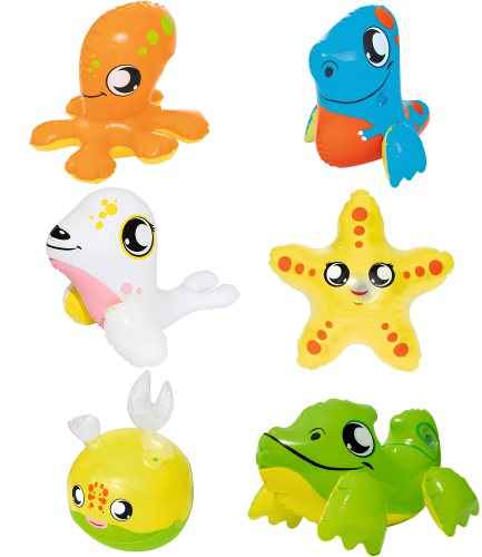 Игрушка надувная (6 видов животных) В гостях у сказки*