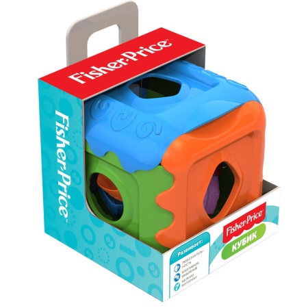 Дидактическая игрушка "Кубик" Фишер Прайс 13.5x13.5x14 см